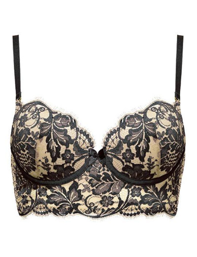 Комплект белья Mioocchi EMMA 775654 бюстье бразилиана nero, Цвет: nero (черный), Размеры: 70B, изображение 3