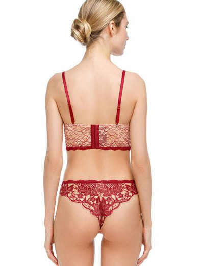 Комплект белья Mioocchi EMMA 775654 бюстье бразилиана rosso, Цвет: rosso (красный), Размеры: 80D, изображение 2