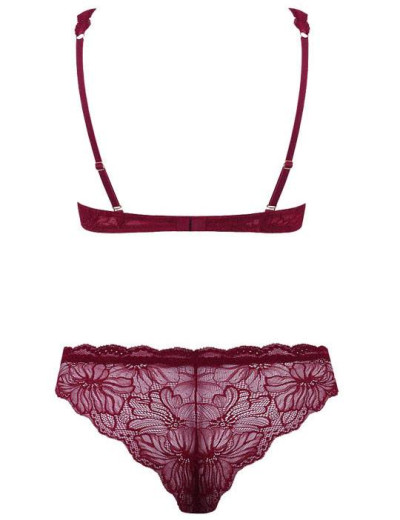 Кружевной комплект Mioocchi LEA 774343 пуш-ап и бразилиана magenta/rosa, Цвет: magenta/rosa, Размеры: 70B, изображение 4