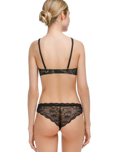 Кружевной комплект Mioocchi LEA 774643 бралетт бразилиана nero/nudo, Цвет: nero/nudo, Размеры: 65C, изображение 2