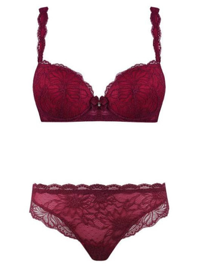 Кружевной комплект Mioocchi LEA 774444 балконет слипы magenta/rosa, Цвет: magenta/rosa, Размеры: 70C, изображение 3