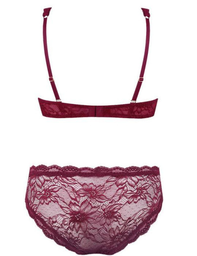 Кружевной комплект Mioocchi LEA 774444 балконет слипы magenta/rosa, Цвет: magenta/rosa, Размеры: 70C, изображение 4