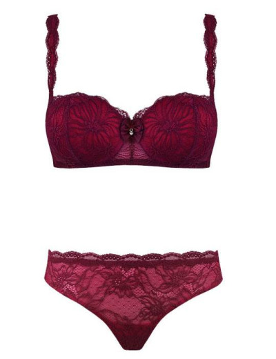 Кружевной комплект Mioocchi LEA 774543 фашия бразилиана magenta/rosa, Цвет: magenta/rosa, Размеры: 70C, изображение 3