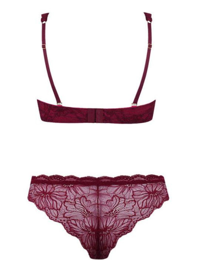 Кружевной комплект Mioocchi LEA 774543 фашия бразилиана magenta/rosa, Цвет: magenta/rosa, Размеры: 70C, изображение 4