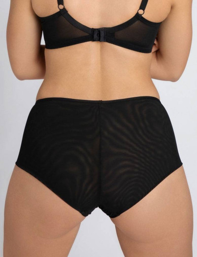 Трусы шорты высокие Subtille MONA BLACK maxi, Цвет: черный, Размеры: M, изображение 2