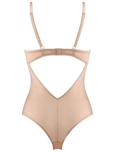 Боди с чашкой пуш-ап UNICONF BD19 бежевый, Цвет: бежевый, Размеры: 70C, изображение 3