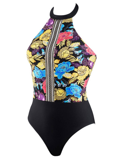 Слитный купальник халтер UNICONF CBI88 V1 TREASURES OF AFRICA, Цвет: черный, Размеры: M, изображение 3