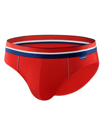 Мужские трусы слипы UNICONF NB48 красный, Цвет: красный, Размеры: 2XL, изображение 2