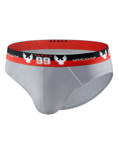 Мужские трусы слипы UNICONF PB07 серый, Цвет: серый, Размеры: M, изображение 2