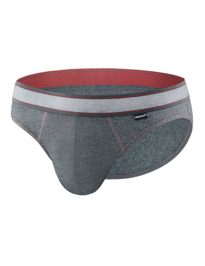 Мужские трусы слипы UNICONF PB10 серый меланж, Цвет: серый меланж, Размеры: L, изображение 2