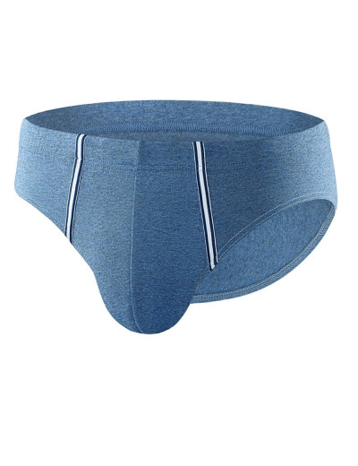 Мужские трусы слипы UNICONF PB51 синий меланж, Цвет: синий меланж, Размеры: L, изображение 2