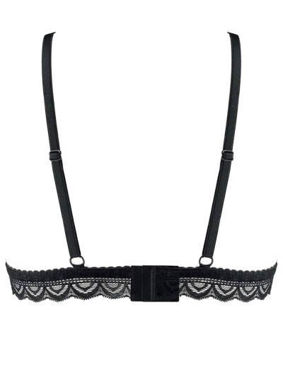 Кружевной бюстгальтер бралетт UNICONF SM27 черный, Цвет: черный, Размеры: 70B, изображение 5