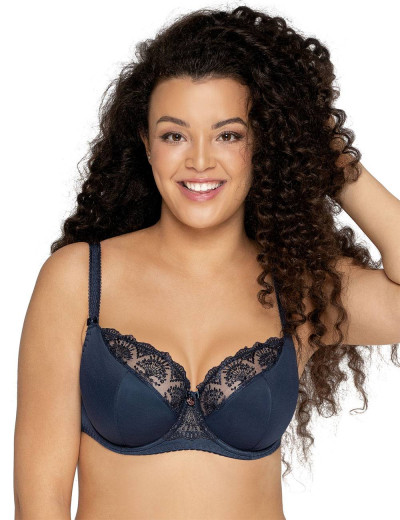 Бюстгальтер полумягкий Ava FREESIA 1921 PU темно-синий, Цвет: темно-синий, Размеры: 105C, изображение 3