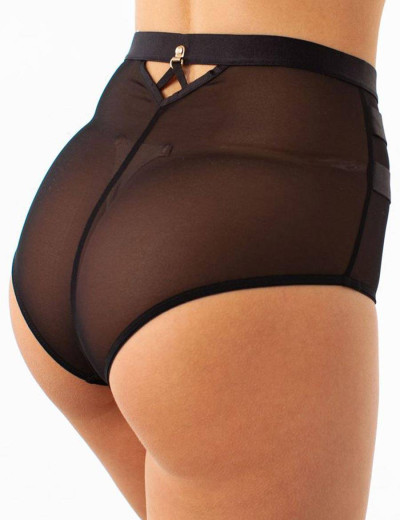 Трусы макси Coquette Revue MESH 62101, Цвет: черный, Размеры: M, изображение 2
