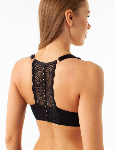 Бюстгальтер пуш-ап с кружевной спинкой Coquette Revue ZODIAC 82120Ч, Цвет: черный, Размеры: 70B, изображение 5