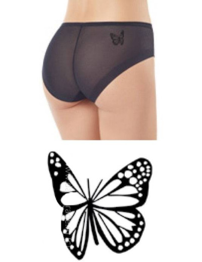 Трусы слипы Janira BRISLIP SECRETS TATTOO PAPILLON 1032311, Цвета: dune, Размеры: S, изображение 4