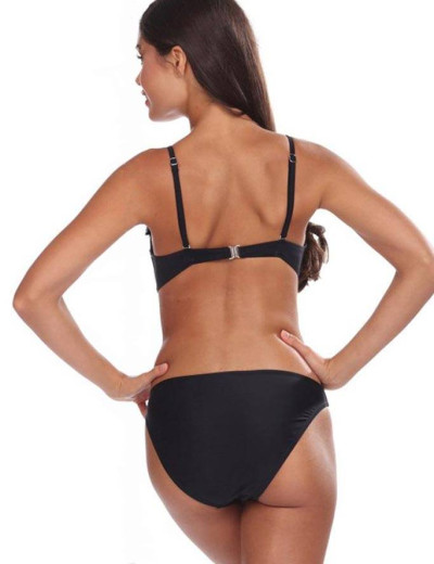 Черный купальник бандо пуш-ап Lorin L2435/2, Цвет: черный, Размеры: 70B, изображение 2