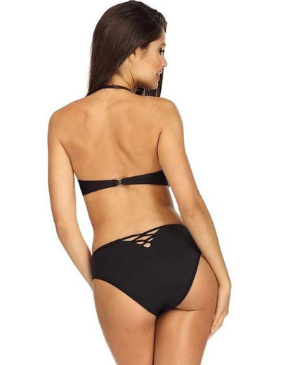 Черный купальник бандо Lorin L2448/2, Цвет: черный, Размеры: 75C, изображение 2 Черный купальник бандо Lorin L2448/2, Цвет: черный, Размеры: 75C, изображение 2