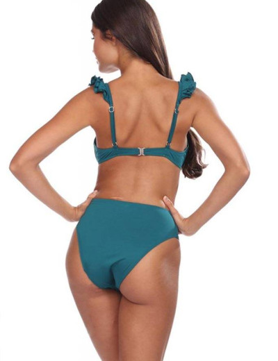Раздельный купальник с формованной чашкой Lorin L2459/2, Цвет: изумруд, Размеры: 70C, изображение 2