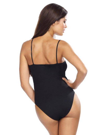 Черный закрытый купальник Lorin L4481/2, Цвет: черный, Размеры: M, изображение 2