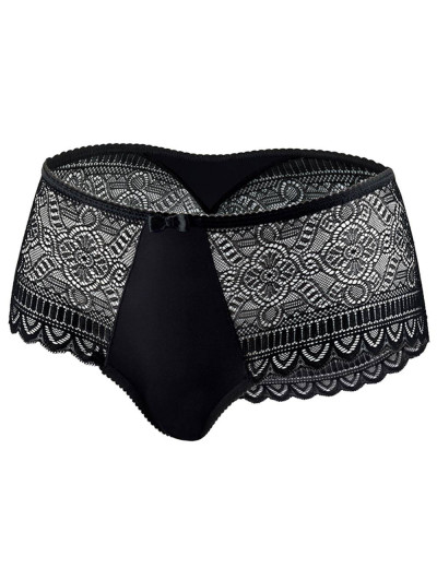 Кружевные трусы слипы UNICONF NM09 черный, Цвет: черный, Размеры: XL, изображение 3