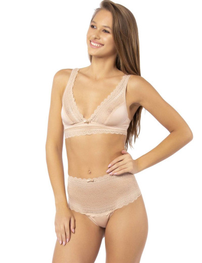 Мягкий бюстгальтер бралетт UNICONF SM29 бежевый, Цвет: бежевый, Размеры: 70B, изображение 2