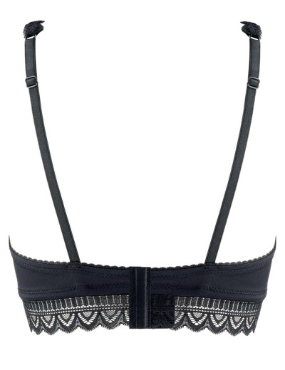 Мягкий бюстгальтер бралетт UNICONF SM29 черный, Цвет: черный, Размеры: 70B, изображение 5