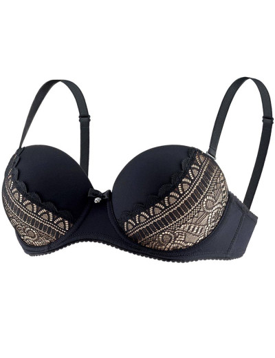 Бюстгальтер анжелика пуш-ап UNICONF SM32 черный, Цвет: черный, Размеры: 70B, изображение 3