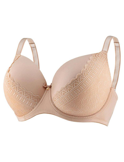 Бюстгальтер балконет UNICONF SM33 бежевый, Цвет: бежевый, Размеры: 75E, изображение 2