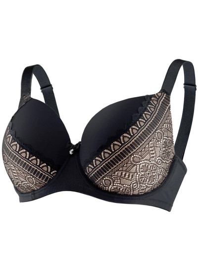 Бюстгальтер балконет UNICONF SM33 черный, Цвет: черный, Размеры: 80C, изображение 2 Бюстгальтер балконет UNICONF SM33 черный, Цвет: черный, Размеры: 80C, изображение 2