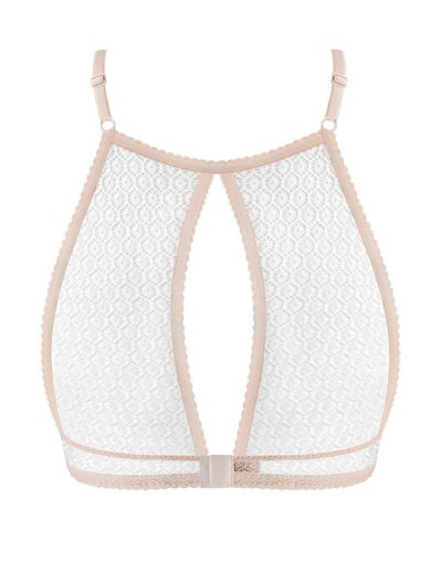 Бюстгальтер триангул пуш-ап с кружевной спинкой UNICONF SN34 пудровый, Цвет: пудровый, Размеры: 80B, изображение 4