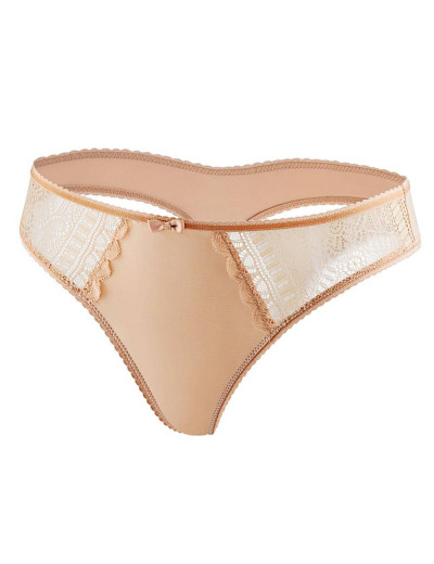 Трусы стринги UNICONF TM12 бежевый, Цвет: бежевый, Размеры: S, изображение 3