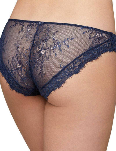 Кружевные трусы слипы Ysabel Mora 19262 MINI темно-синий, Цвет: темно-синий, Размеры: S, изображение 2