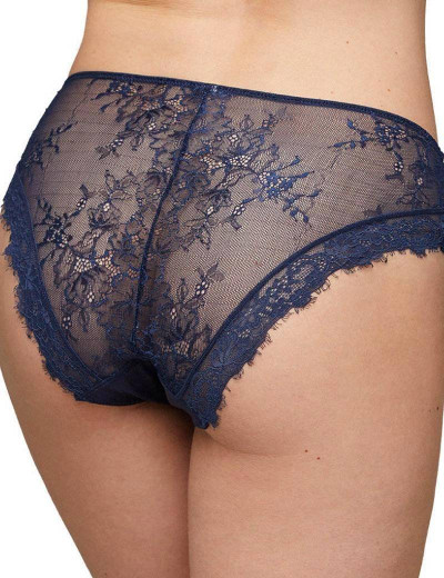 Кружевные трусы слипы Ysabel Mora 19263 MIDI темно-синий, Цвет: темно-синий, Размеры: L, изображение 2