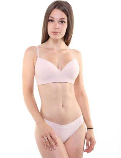 Бюстгальтер бесшовный без косточек Orhideja 565-000 серебристый пион, Цвет: серебристый пион, Размеры: 75D, изображение 4