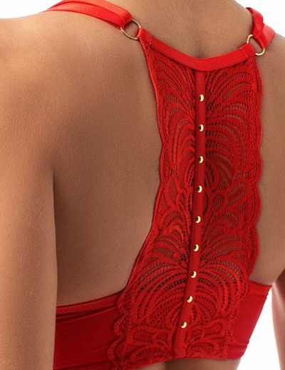 Бюстгальтер пуш-ап Coquette Revue ZODIAC 82120-07К с кружевной спинкой, Цвет: красный, Размеры: 70B, изображение 2