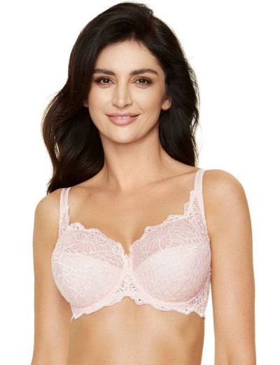 Бюстгальтер полумягкий кружевной Gorteks ERIE B3 PU, Цвет: пудра, Размеры: 75E, изображение 3