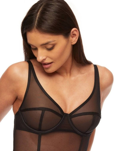 Боди Kinga MIST 844-B, Цвет: черный, Размеры: 75F, изображение 4