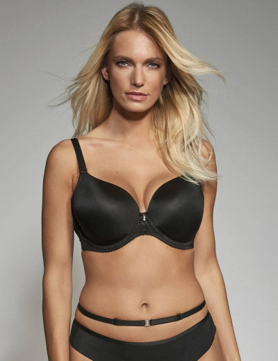 Черный бюстгальтер с открытой спиной Kris Line FORTUNA COMFORT ultra multi, Цвет: черный, Размеры: 75J, изображение 3