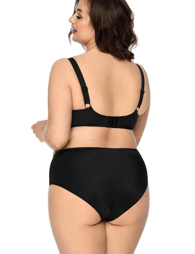 Трусы слипы миди MAT JANET CZARNY F-3300-51, Цвет: черный, Размеры: XL, изображение 2