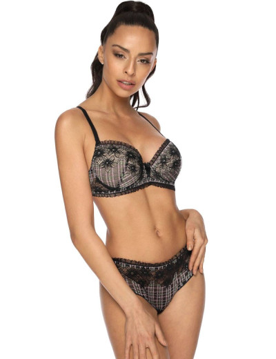 Бюстгальтер балконет пуш-ап MAT LISSY M-3308-11, Цвет: черный, Размеры: 70B, изображение 4