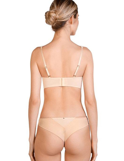 Бюстгальтер планж супер пуш-ап Mioocchi CRYSTALL 7737 cipria, Цвет: cipria (пудровый), Размеры: 75A, изображение 5