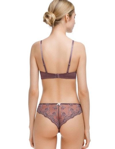 Комплект Mioocchi OLIVIA 775250 балконет пуш-ап и бразилиана cacao/rosa, Цвет: cacao/rosa, Размеры: 70C, изображение 2