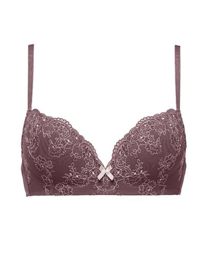 Комплект Mioocchi OLIVIA 775250 балконет пуш-ап и бразилиана cacao/rosa, Цвет: cacao/rosa, Размеры: 70C, изображение 4