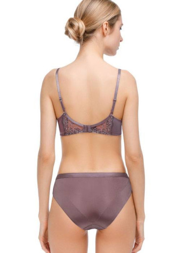 Комплект Mioocchi OLIVIA 775351 балконет сшивной и слипы cacao/rosa, Цвет: cacao/rosa, Размеры: 75D, изображение 2