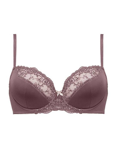 Комплект Mioocchi OLIVIA 775351 балконет сшивной и слипы cacao/rosa, Цвет: cacao/rosa, Размеры: 75D, изображение 3