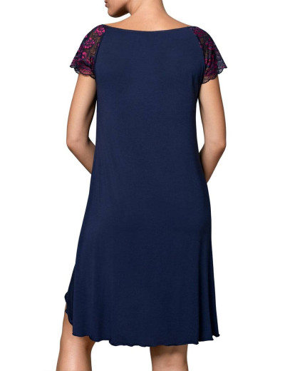 Сорочка с кружевным рукавом Nipplex SABRINA темно-синий, Цвет: темно-синий, Размеры: M, изображение 2