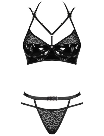 Сексуальный комплект Obsessive BAGIRELA SET, Цвет: черный, Размеры: S/M, изображение 3