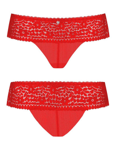 Соблазнительные трусики Obsessive BLOSSMINA PANTIES, Цвет: красный, Размеры: 4XL/5XL, изображение 3