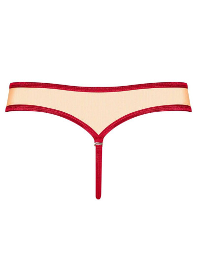 Трусики стринги Obsessive RUBINESA THONG, Цвет: красный, Размеры: S/M, изображение 4